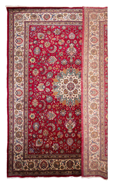 71672 Täbriz Design Orientteppich Antik Ruby Garden Perserteppich