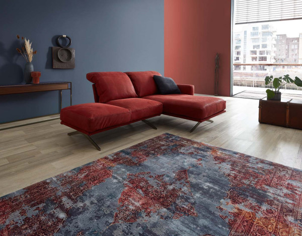 Aurora Designerteppich red