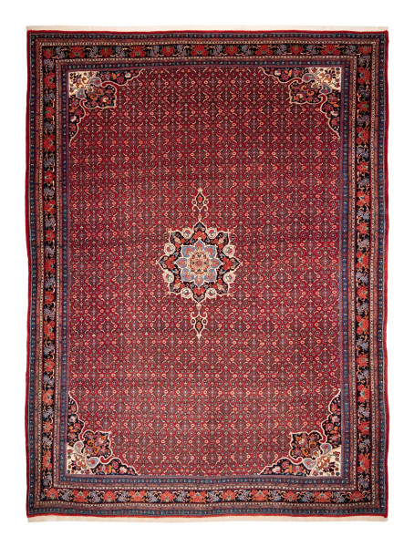 70589 Rosen Bidjar Design Orientteppich Antik