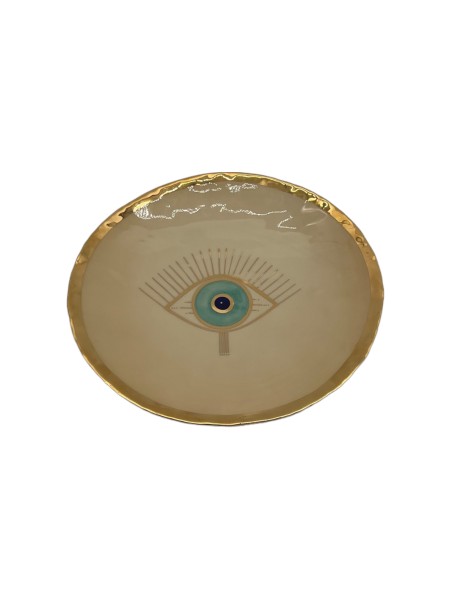 D7020 Golden Eye Keramikteller ø 27 cm