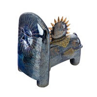 Vorschau: D7163 Persischer Wächter – Keramikskulptur mit 11 Karat Gold Vorschau: D7163 Persischer Wächter – Keramikskulptur mit 11 Karat Gold