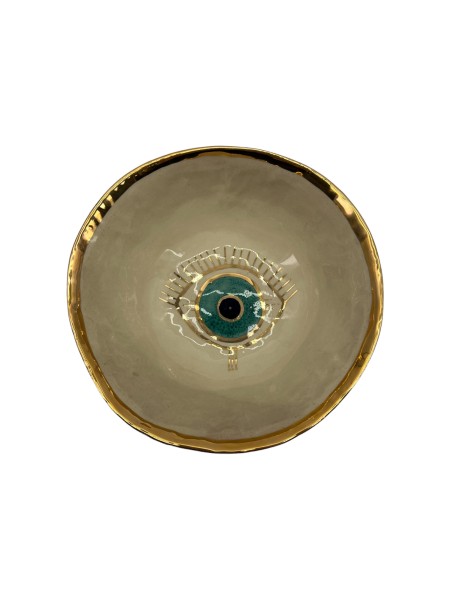 D7023 Golden Eye Keramik Bowl ø 19 cm