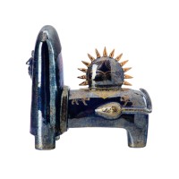 Vorschau: D7163 Persischer Wächter – Keramikskulptur mit 11 Karat Gold Vorschau: D7163 Persischer Wächter – Keramikskulptur mit 11 Karat Gold