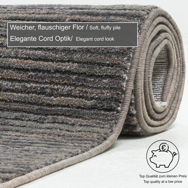 Corduletta Designerteppich beige multi