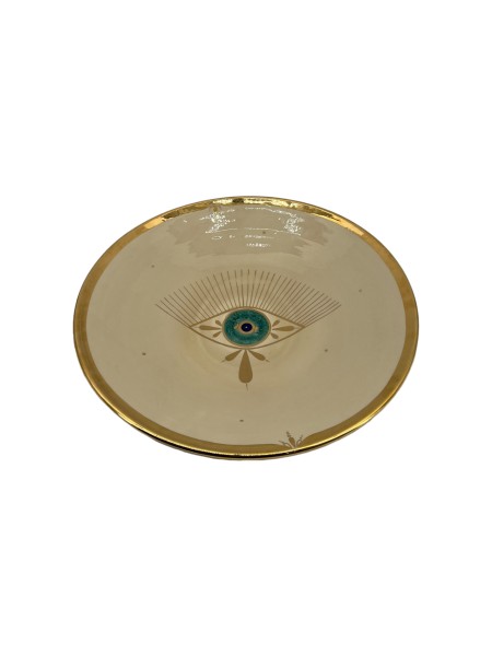 D7018 Golden Eye Keramikteller ø 49 cm